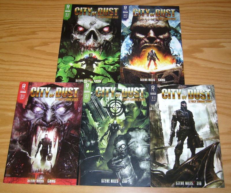City of Dust #1-5 VF/NM complete series - steve niles - clint langley variants
