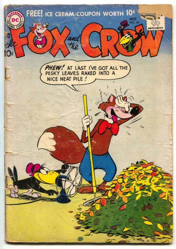 Fox and the Crow #44 1957- DC Funny Animal comic - F/G