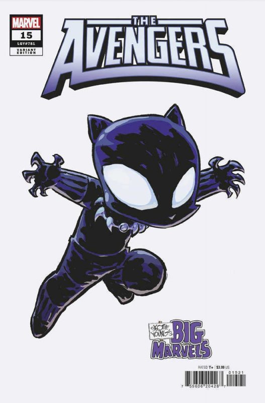 Avengers #15 Skottie Young'S Big Marvel Variant [Bh]