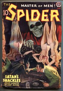 The Spider June 1938- Satan's Shackles-GGA torture cover-pulp magazine