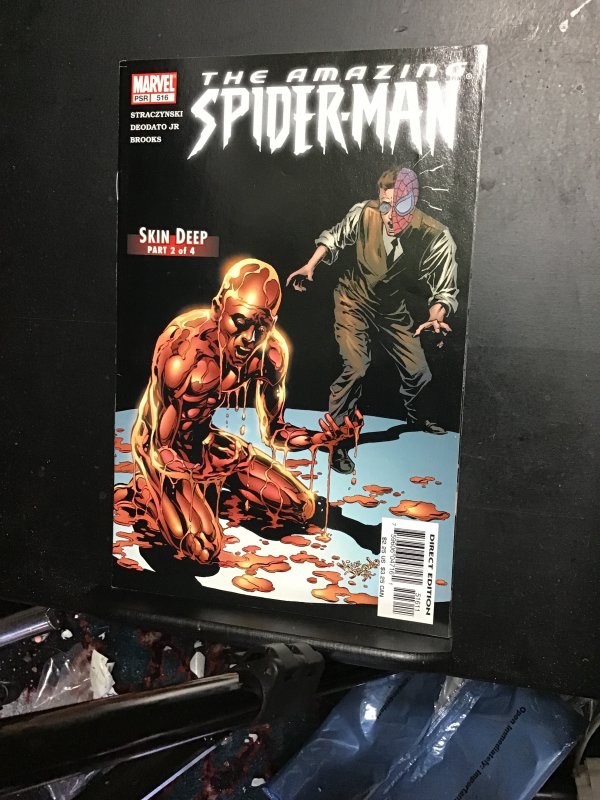 The Amazing Spider-Man #516 (2005) Charlie. Weiderman Molten Man! NM- Wow!