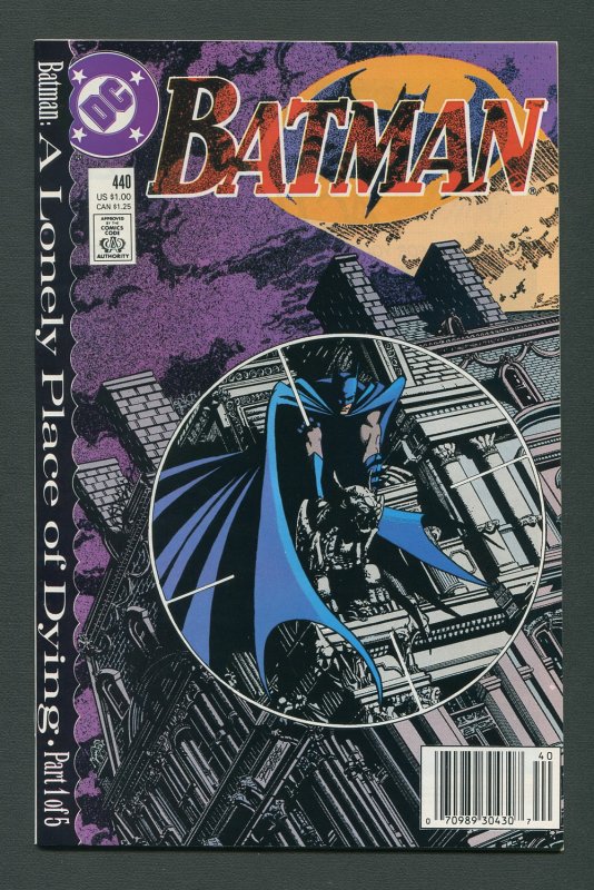 Batman #440  / 9.6 NM+  (Newsstand)  October 1989