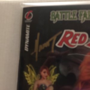 2022 Dynamite Comics Battle Fairy & Yeti vs Red Sonja Variant Signed by Marat