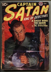 Captain Satan June 1938--LAST ISSUE--Rare Hero PULP magazine