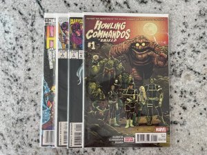 4 Marvel Comics Howling Commandos Of Shield # 1 Hawkeye # 1 3 Hercules # 1 J963 