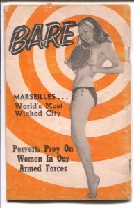 Bare #9 2/1954-Patti Waggin Burlesk Party-spanking-hot women in Marseilles-na...