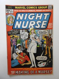 Night Nurse #1 (1972) GD/VG Condition! 1 1/2 in cumulative spine split