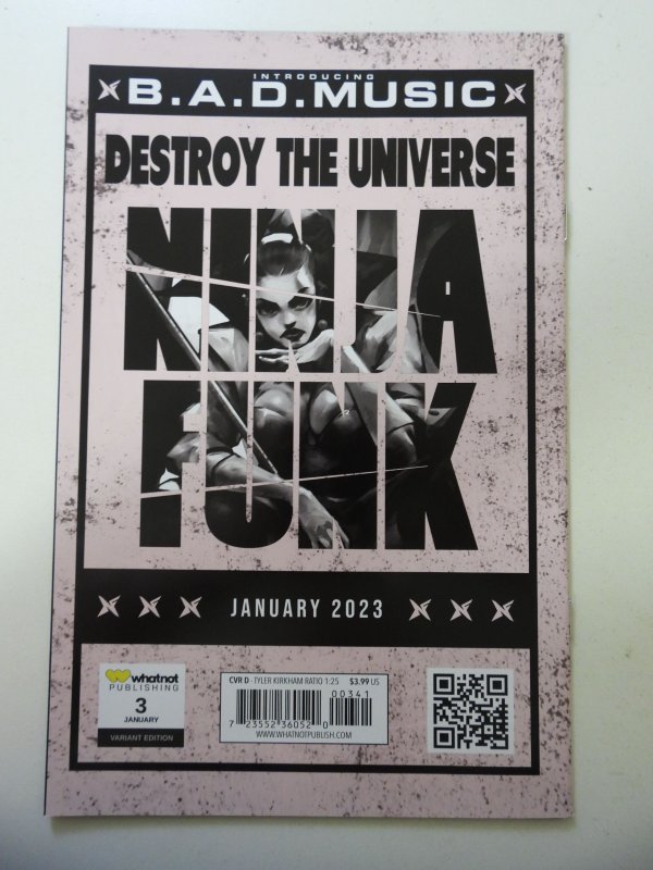 Ninja Funk #3 Variant Edition Signed W/ COA NM Condition