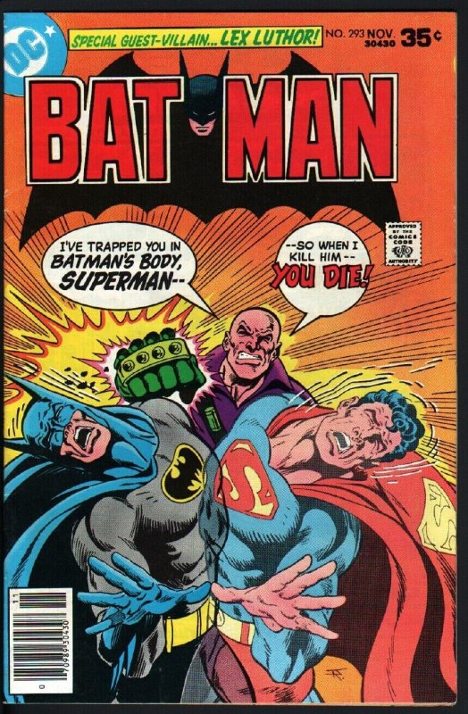 BATMAN #293-1977-DC VF-MOVIE ISSUE-SUPERMAN-LEX LUTHOR