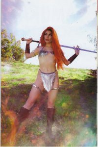 Samurai Sonja # 3 Model Rachel Hollon  1 in 15 Cosplay Virgin Variant Cover  NM