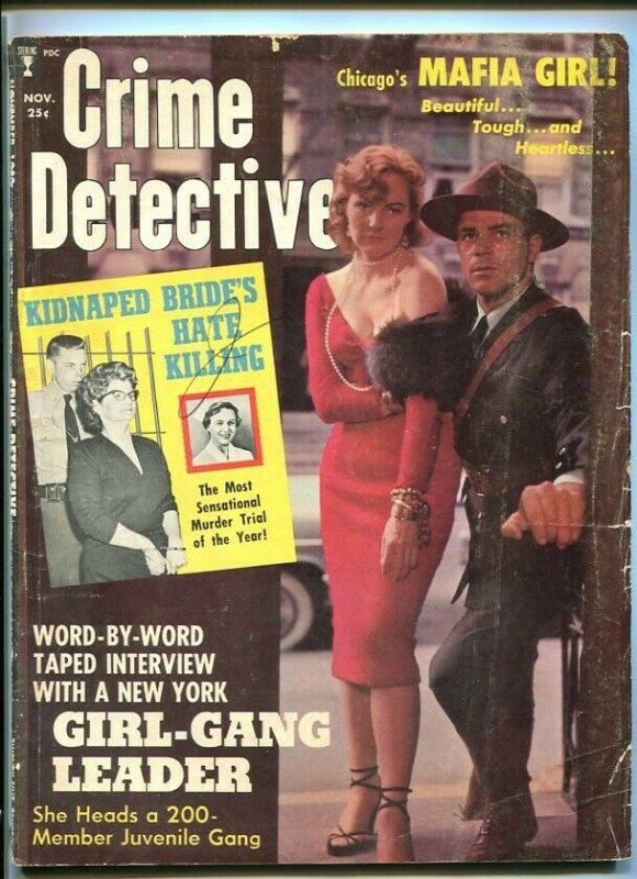 CRIME DETECTIVE-11/1959-MAFIA GIRL-TORSO SLAYING-POISON PEN-NINE LIVES G/VG