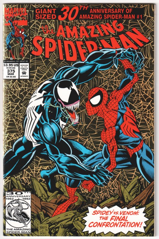 The Amazing Spider-Man #375 (1993) Spider-Man [Key Issue]