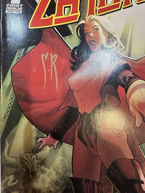 (2010) ZATANNA #1 Signed by Stephane Roux! RARE!