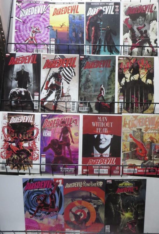 DAREDEVIL 5th Series (2016 Marvel)#1,2,4-20,23-28,Ann 1 + bonus books! VF-NM!