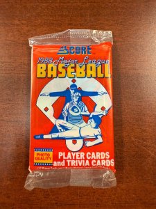 Score 1988 Major League Baseball Trading Cards Sealed Pack 17 Cards TB62