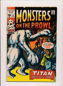 MARVEL MONSTERS ON THE PROWL #11 A TITAN Walks the Land VG (SRU646)