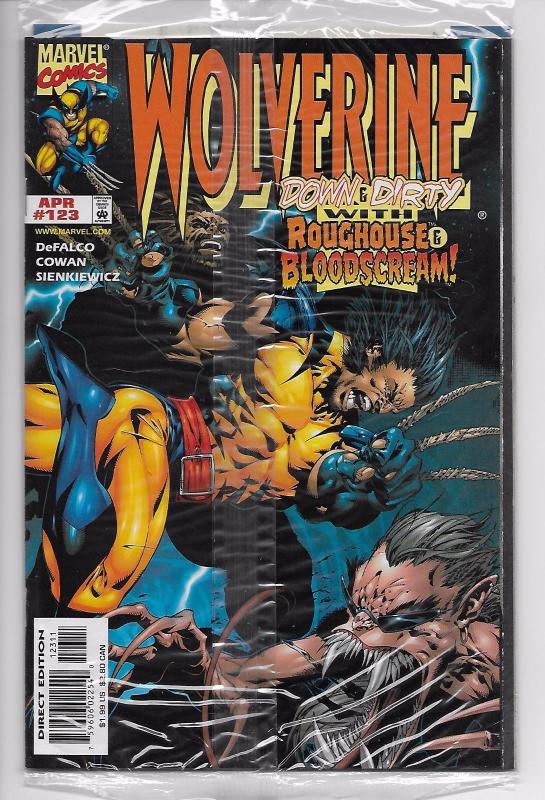 Wolverine #123 - Sealed Subscription Bag / Roughouse (Marvel, 1998) - NM