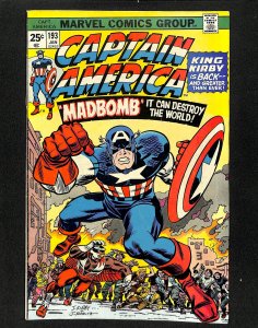 Captain America #193 1st Madbomb Jack Kirby Story and Art!