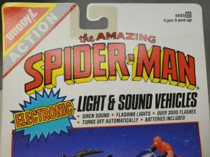  Spider-Man Electronic Spider Copter Helicopter Buddy L  NEW NM   1990       