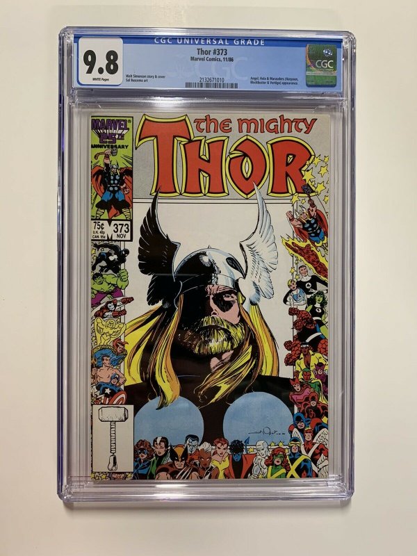 Thor 373 Cgc 9.8 White Pages Marvel Copper Age