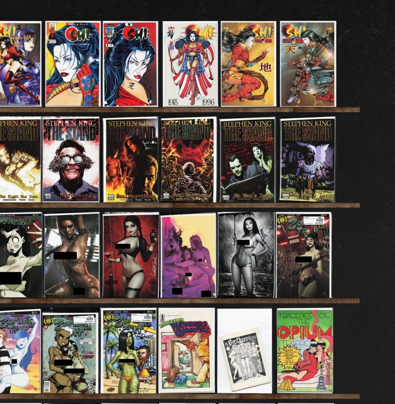 Huge Lot 150+ Comics with Moonshine, Motor Crush, Shi: The Series & More!