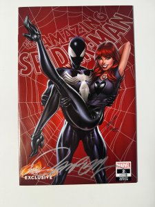 The Amazing Spider-Man #2 Campbell Cover B (2018) Signed by Campbell with COA!