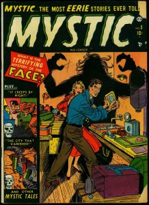 Mystic Comics #5 1951- Jerry Robinson- Atlas Horror Golden Age G/VG