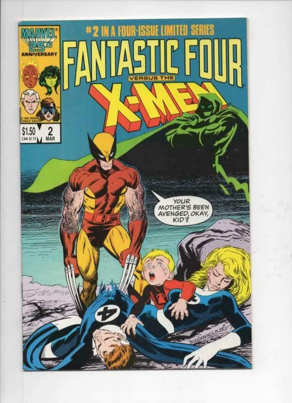 FANTASTIC FOUR vs the X-MEN #2, VF+, Wolverine, Dr Doom, 1987, more FF in store 