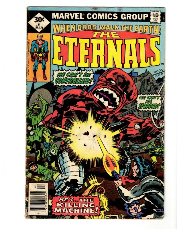 Eternals #9 ORIGINAL Vintage 1977 Marvel Comics 1st Sprite Hargen Oneg Nezarr 