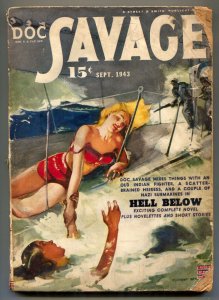 Doc Savage Pulp September 1943- Hell Below G-