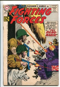 OUR FIGHTING FORCES #73-1963-DC-WWII-POOCH-GUNNER & SARGE-TANK BATTLE-vf