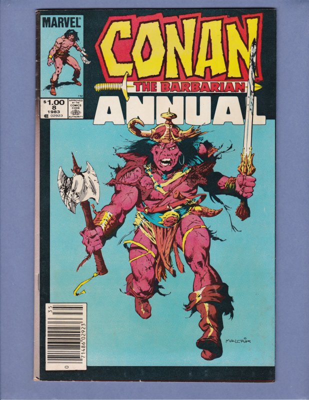 Conan The Barbarian Annual #8 FN Marvel 1984