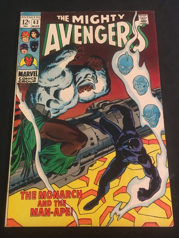 THE AVENGERS #62 First Man-Ape, VG+ Condition