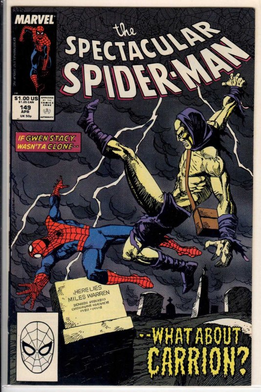 The Spectacular Spider-Man #149 Direct Edition (1989) 9.6 NM+