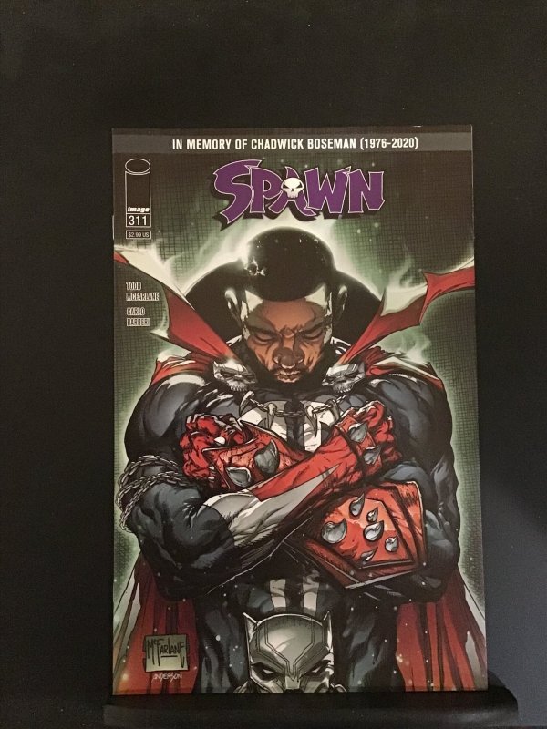 Spawn #311 Cvr B by Todd McFarlane In Memory of Chadwick Boseman (1976-2020)