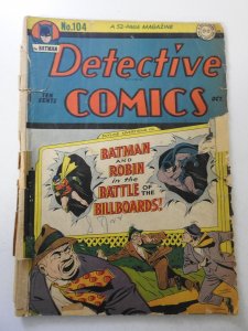 Detective Comics #104 (1945) FR/GD Condition see desc