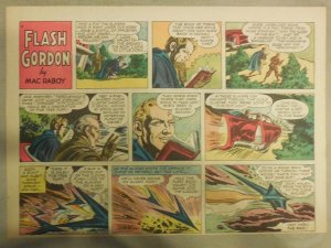 Flash Gordon Sunday Page by Mac Raboy from 1/1/1956 Half Page Size 