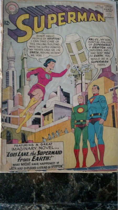 Superman #159 (DC,1963) Condition Poor