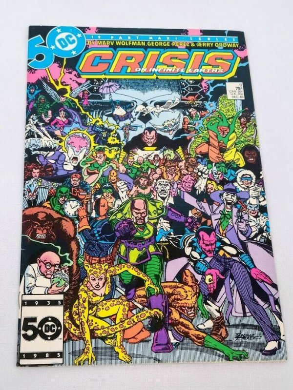 Crisis on Infinite Earths #9 DC Comics 1985 FN 6 Debut The Ghost George Perez