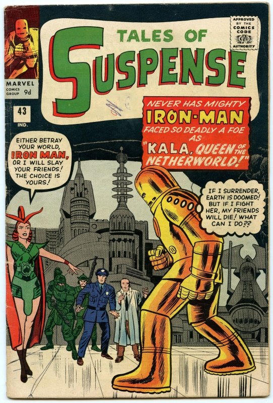 Tales of Suspense 43 Jul 1963 (UK price variant) VG (4.0)