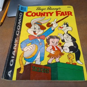 Walt Disney's BUGS BUNNY County Fair 1 DELL GIANT 1957 Comics silver age cartoon