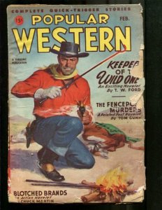 POPULAR WESTERN PULP-1947-FEBRUARY-LOUIS L'AMOUR G