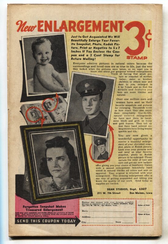 Startling Comics #37 comic boo 1945- Pyroman- Schomburg F/VF