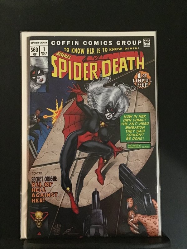 Lady Death Hot Shots #1 Spider-Death Edition 20/125 signed by Brian Pulido w.COA