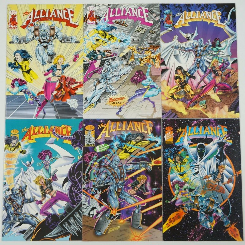 the Alliance #1-3 VF/NM complete series + (3) variants - jim valentino set lot