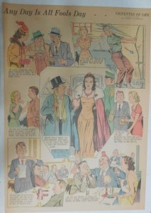 Vignettes Of Life by Kemp Starrett April Fools ! 3/31/1940 Size: 15 x 22 inch