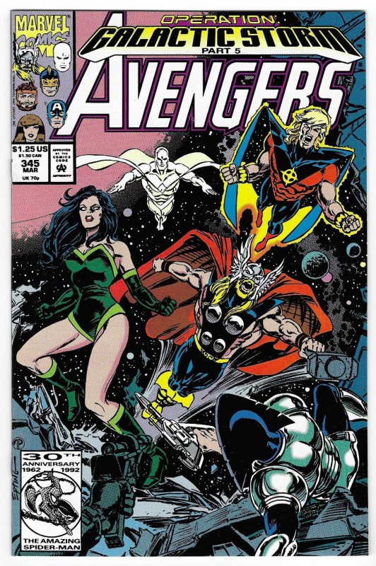 The Avengers #345 Direct Edition (1992)