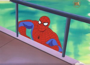 Spider-Man Ep. 15 Animation Cell With Painted Background - Includes COA - 1996