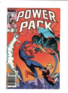 Power Pack #6 VF 8.0 Newsstand Marvel Comics 1985 Spider-man app.
