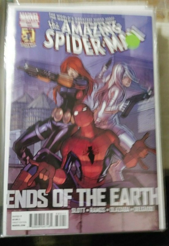 Amazing Spider-Man # 685  2012  marvel ends of the earth pt 4+ black widow+ 